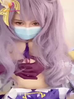 炯炯有灵大眼网红美少女 尤奈学姐 Cos刻晴情色贴肾服务 手淫乳交速插白虎嫩穴 嘤嘤嘤