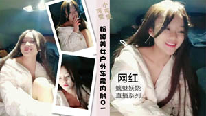 粉嫩美女大鸡巴粉丝户外车震内射02